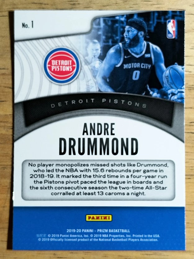2019-20 Panini Prizm Dominance #1 Andre Drummond