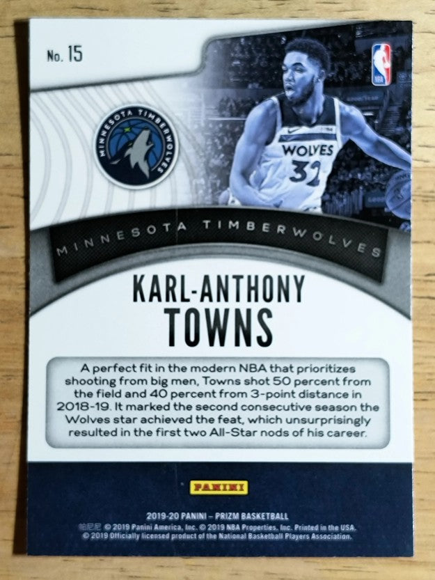 2019-20 Panini Prizm Dominance #15 Karl-Anthony Towns
