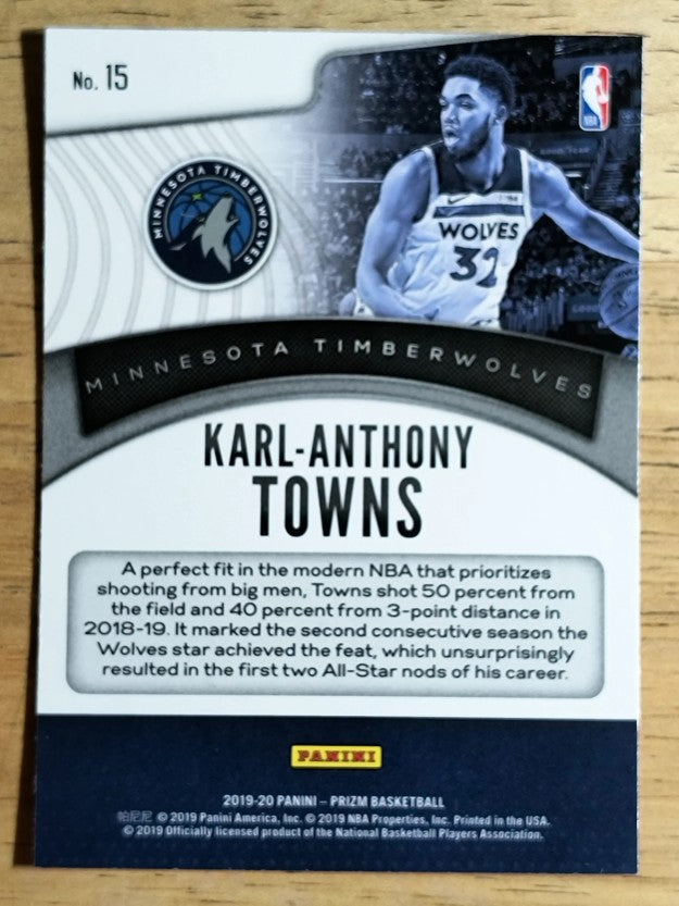 2019-20 Panini Prizm Dominance #15 Karl-Anthony Towns