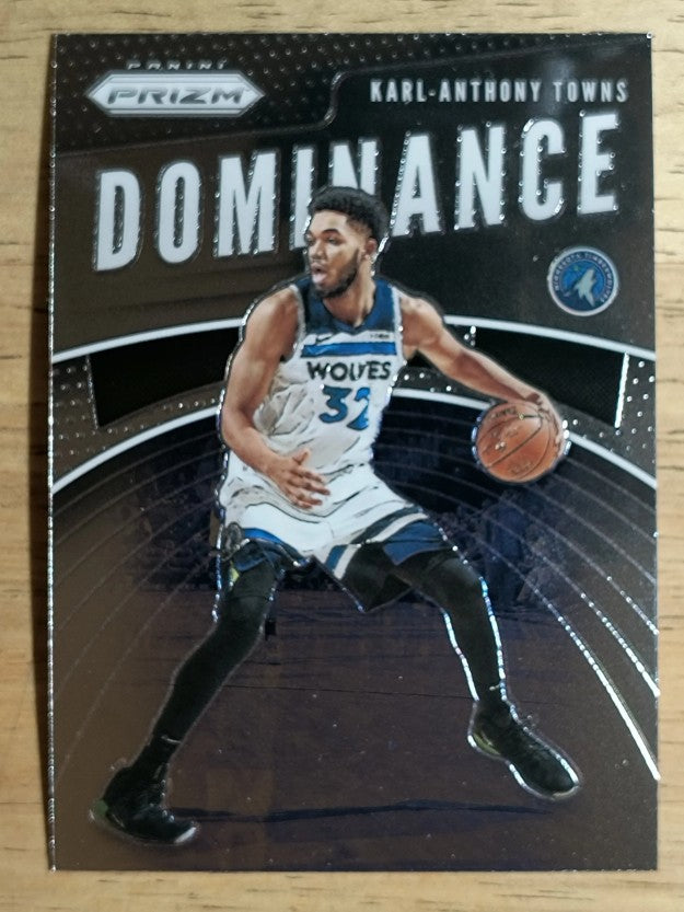 2019-20 Panini Prizm Dominance #15 Karl-Anthony Towns