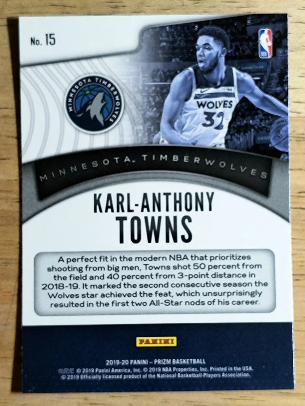 2019-20 Panini Prizm Dominance #15 Karl-Anthony Towns