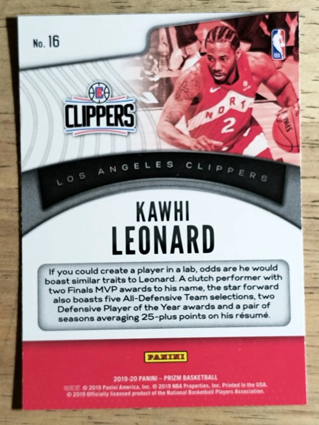 2019-20 Panini Prizm Dominance #16 Kawhi Leonard
