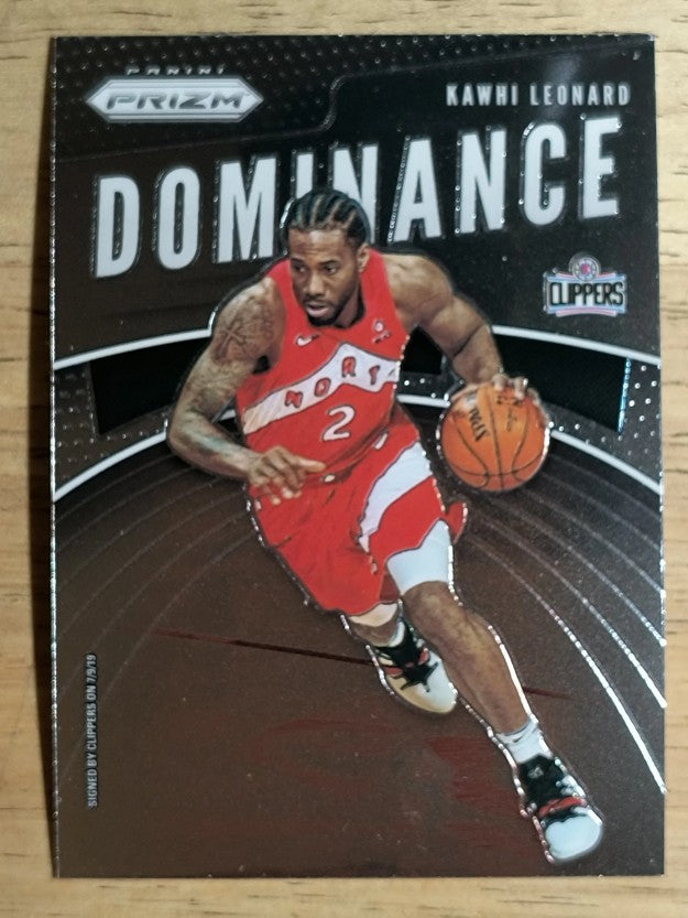 2019-20 Panini Prizm Dominance #16 Kawhi Leonard