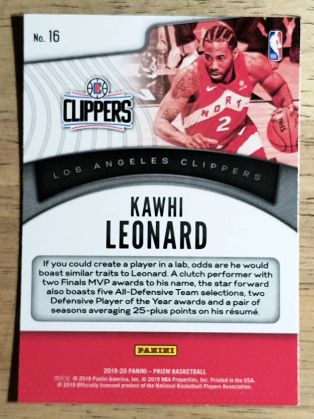 2019-20 Panini Prizm Dominance #16 Kawhi Leonard