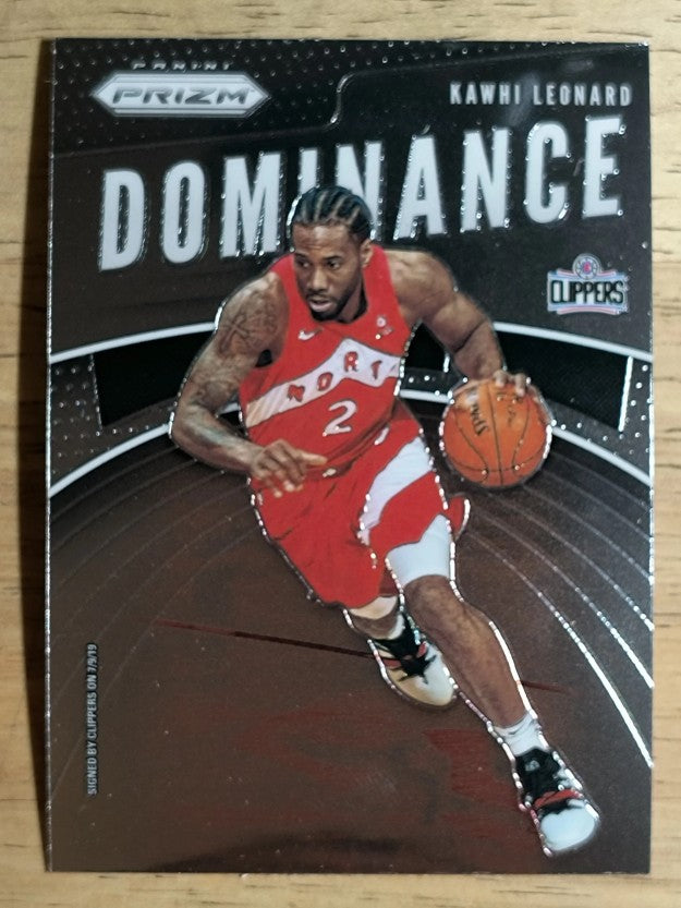 2019-20 Panini Prizm Dominance #16 Kawhi Leonard