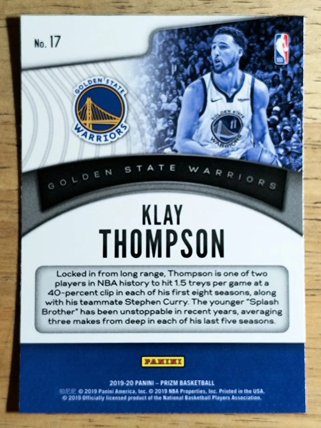 2019-20 Panini Prizm Dominance #17 Klay Thompson