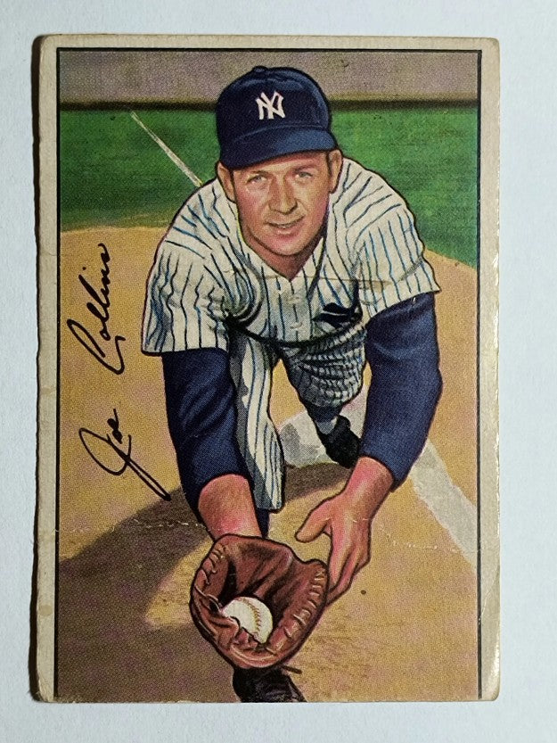 1952 Bowman #181 Joe Collins RC (trimmed)