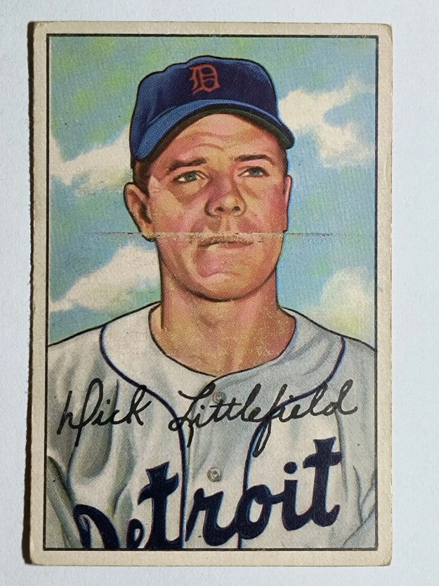 1952 Bowman #209 Dick Littlefield RC (VGEX)