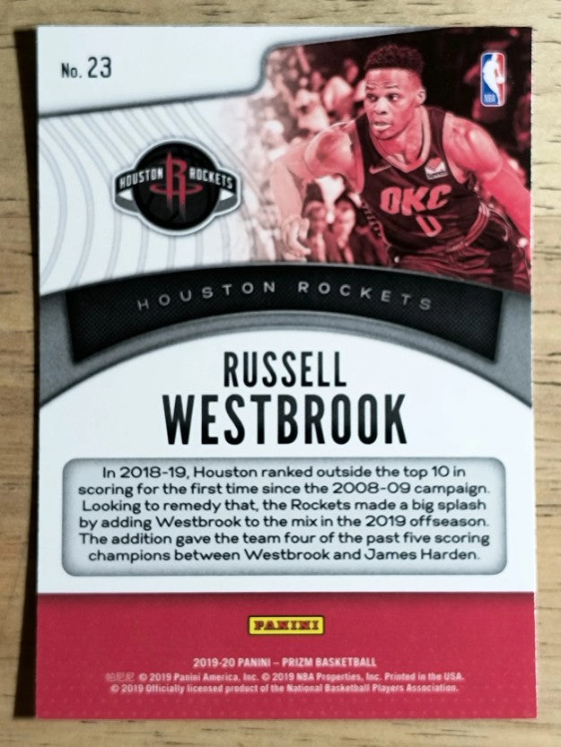 2019-20 Panini Prizm Dominance #23 Russell Westbrook