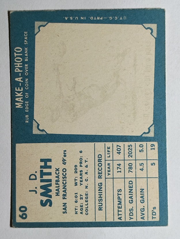 1961 Topps #60 J.D. Smith (EX)