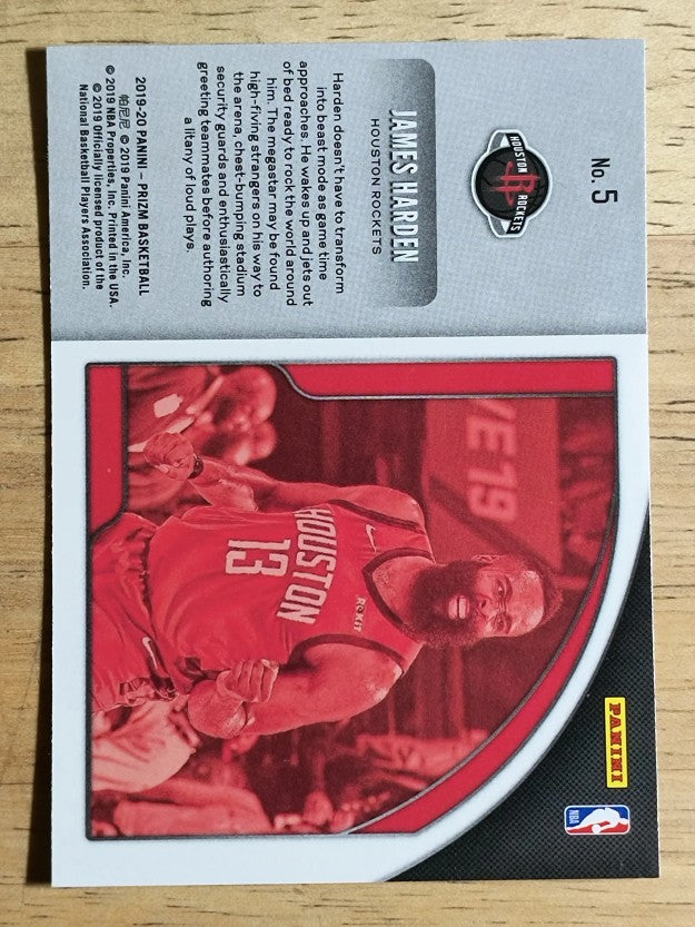 2019-20 Panini Prizm Get Hyped! #5 James Harden