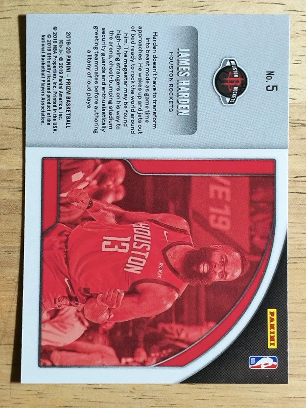 2019-20 Panini Prizm Get Hyped! #5 James Harden