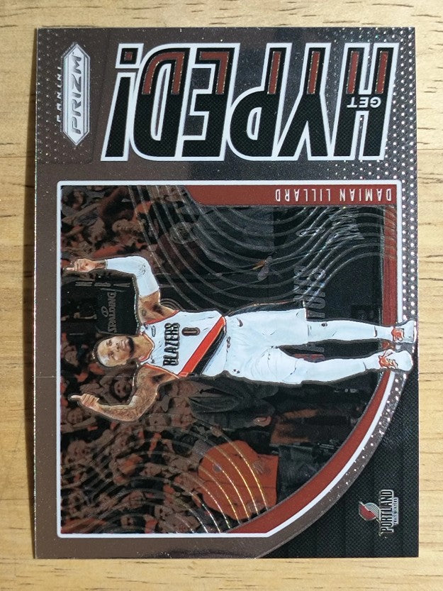 2019-20 Panini Prizm Get Hyped! #8 Damian Lillard