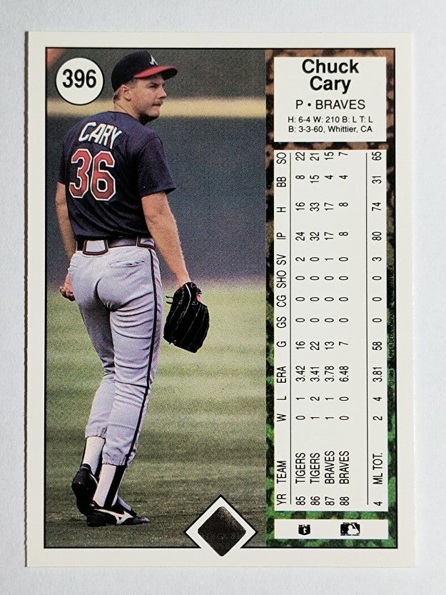 1989 Upper Deck #396 Chuck Cary