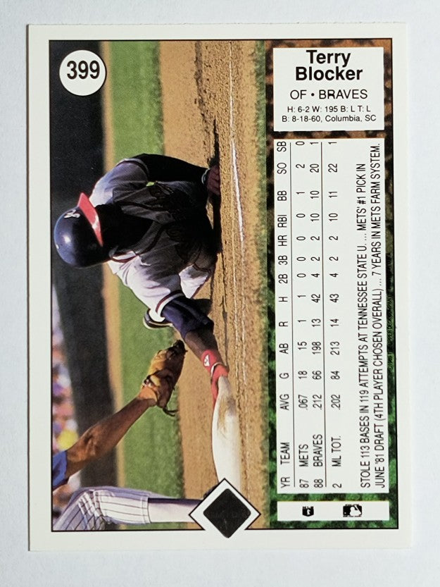 1989 Upper Deck #399 Terry Blocker