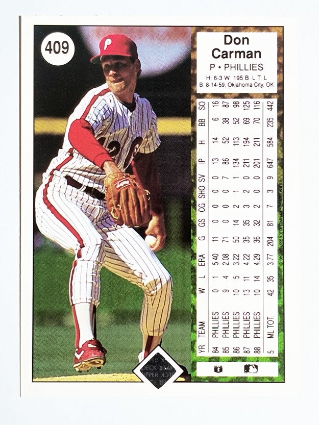 1989 Upper Deck #409 Don Carman