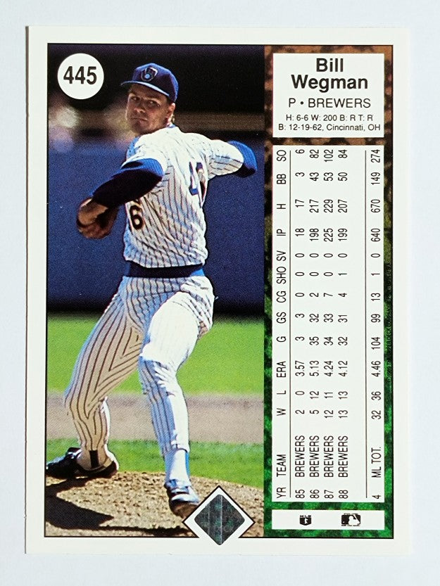 1989 Upper Deck #445 Bill Wegman