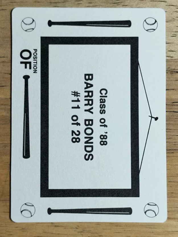 1988 Class of '88 #11 Barry Bonds