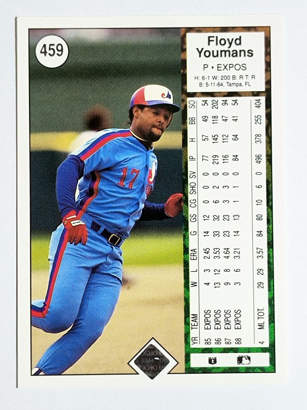 1989 Upper Deck #459 Floyd Youmans
