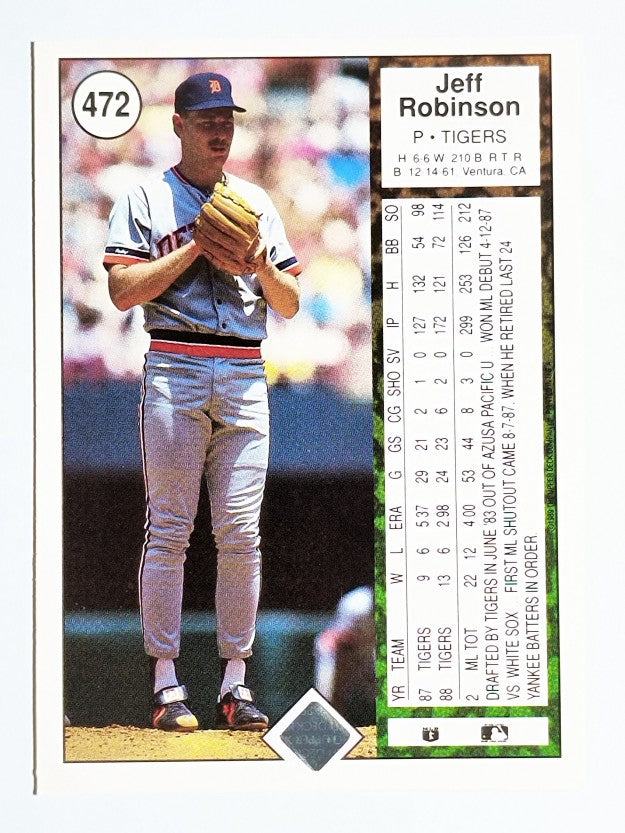 1989 Upper Deck #472 Jeff M. Robinson