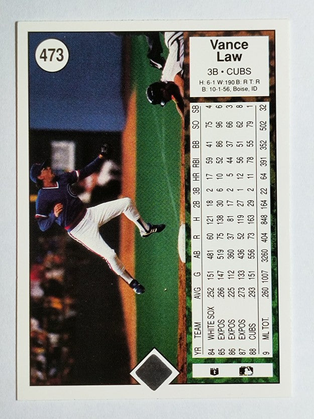 1989 Upper Deck #473 Vance Law
