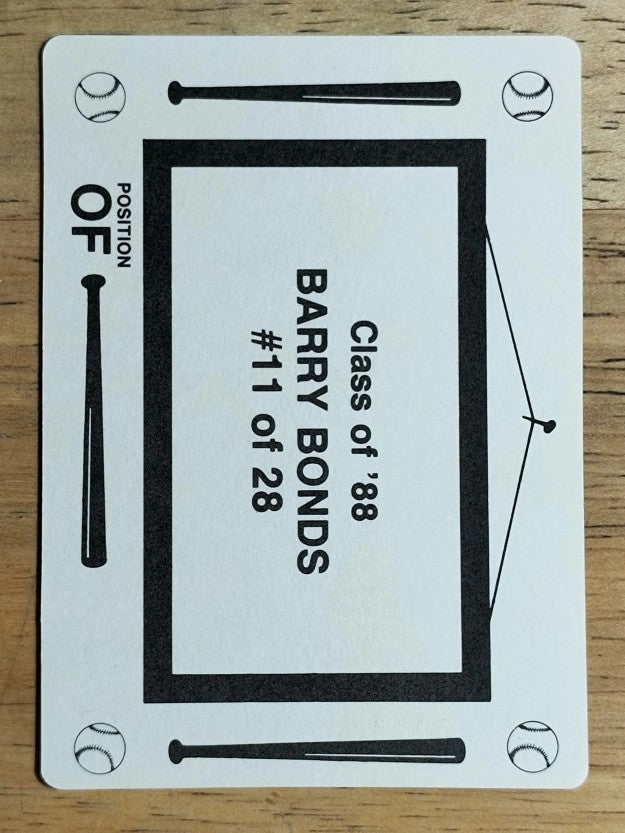 1988 Class of '88 #11 Barry Bonds