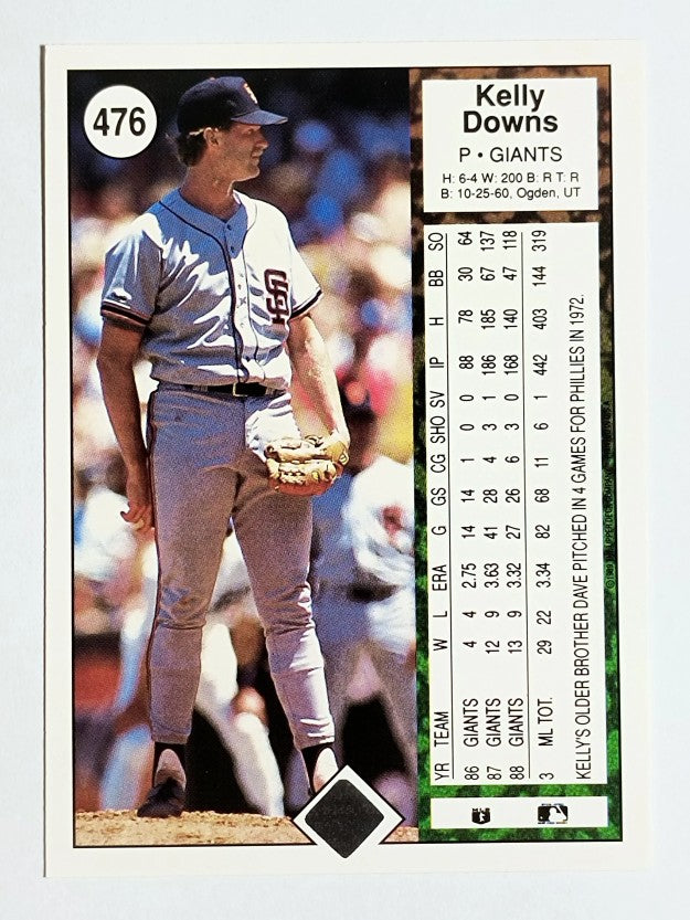 1989 Upper Deck #476 Kelly Downs