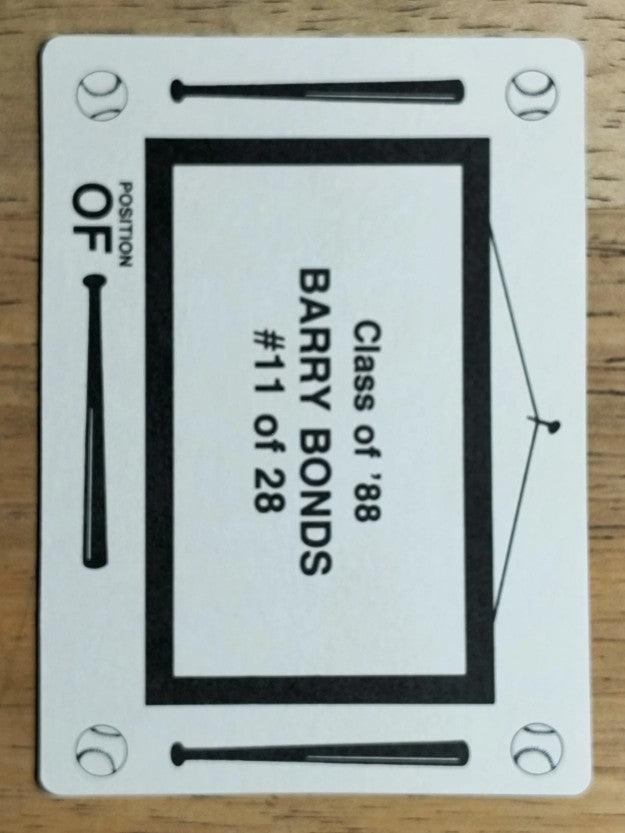 1988 Class of '88 #11 Barry Bonds