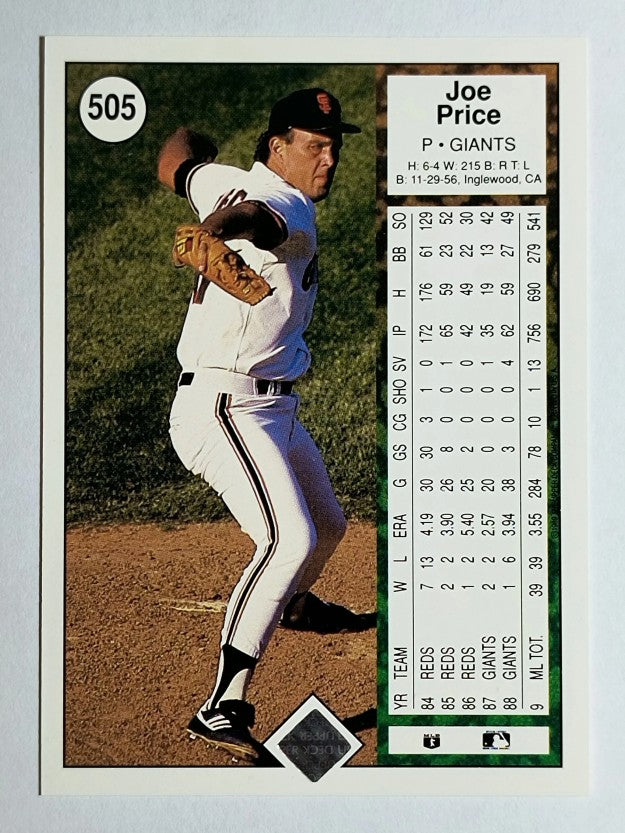 1989 Upper Deck #505 Joe Price
