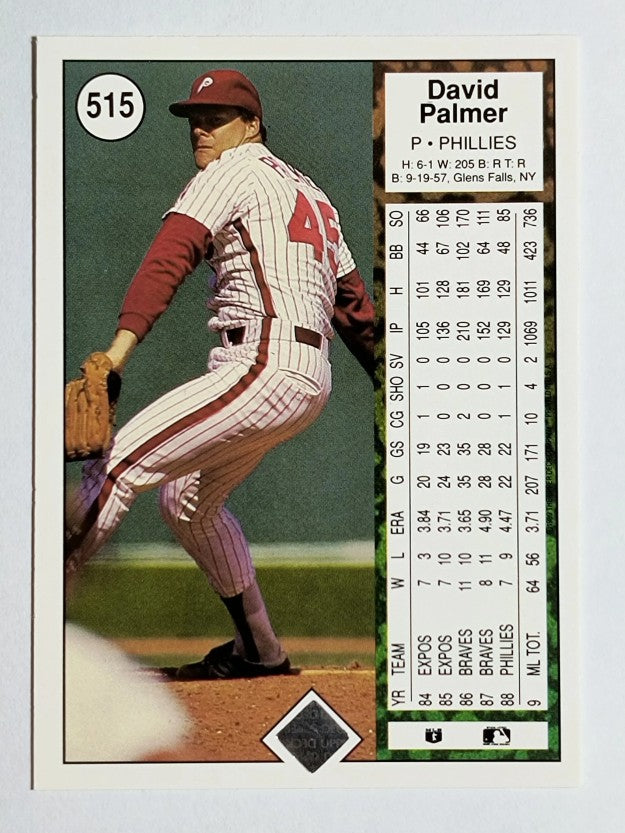 1989 Upper Deck #515 David Palmer