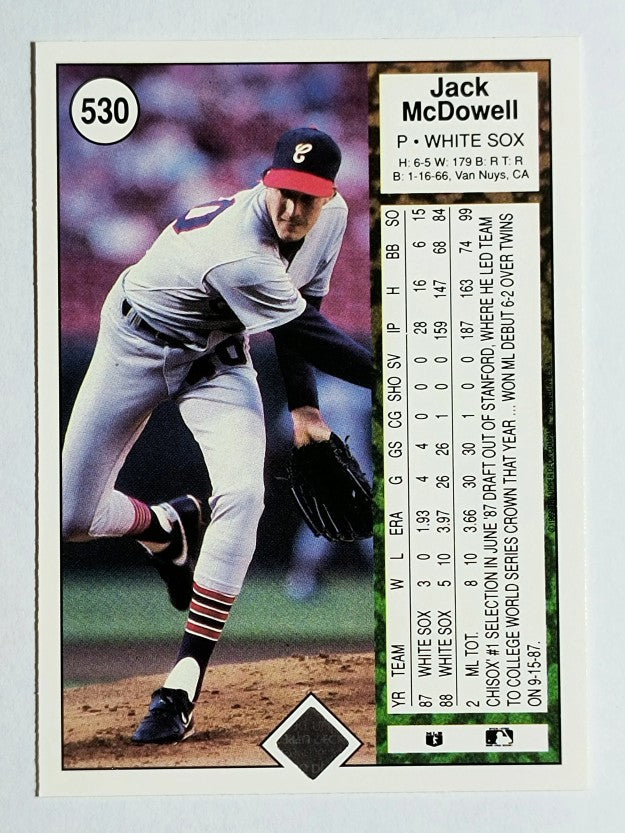 1989 Upper Deck #530 Jack McDowell