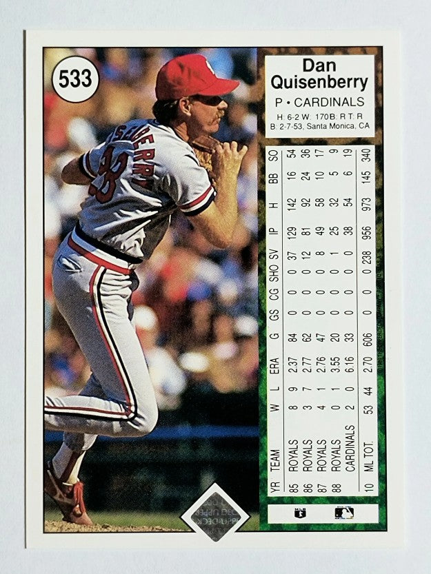 1989 Upper Deck #533 Dan Quisenberry