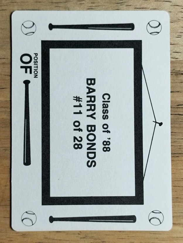 1988 Class of '88 #11 Barry Bonds