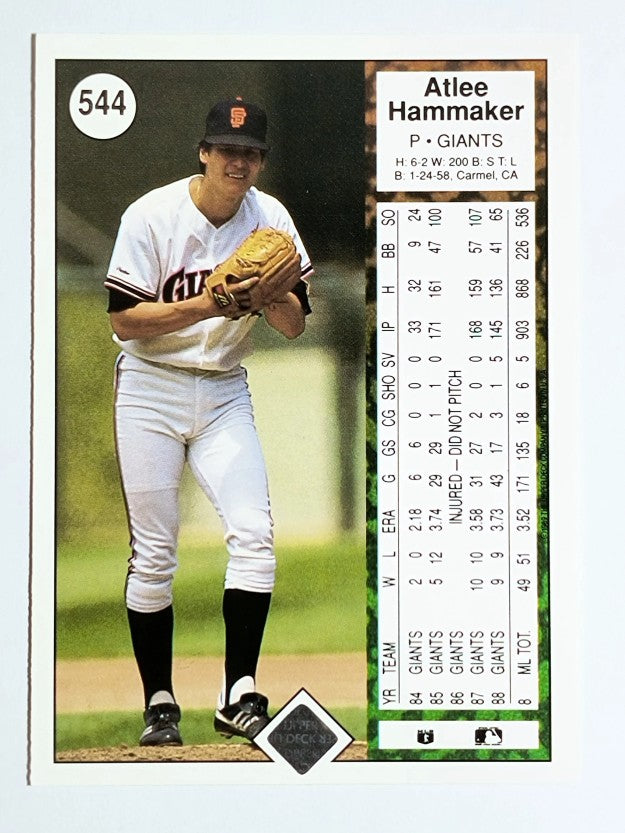 1989 Upper Deck #544 Atlee Hammaker