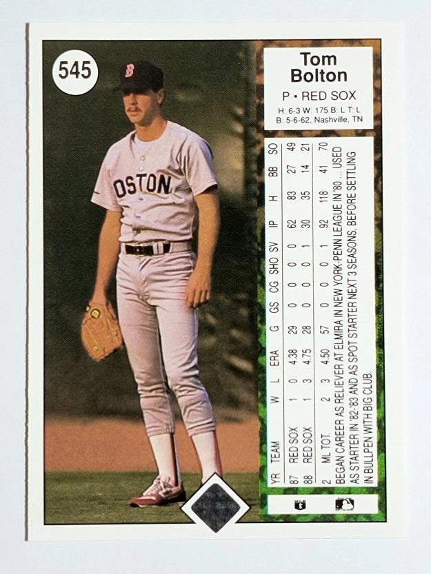 1989 Upper Deck #545 Tom Bolton