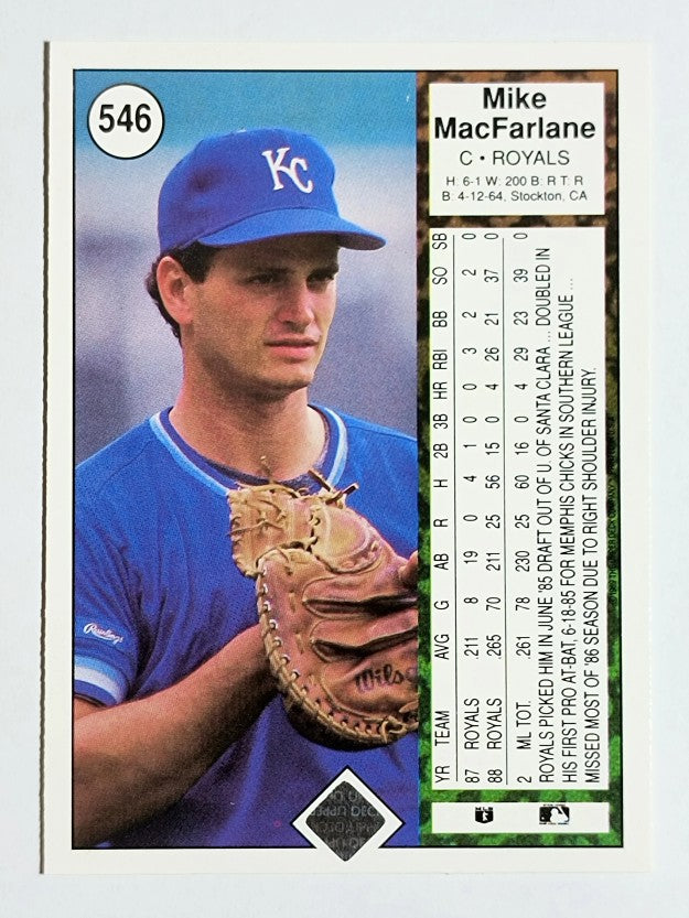 1989 Upper Deck #546 Mike Macfarlane RC