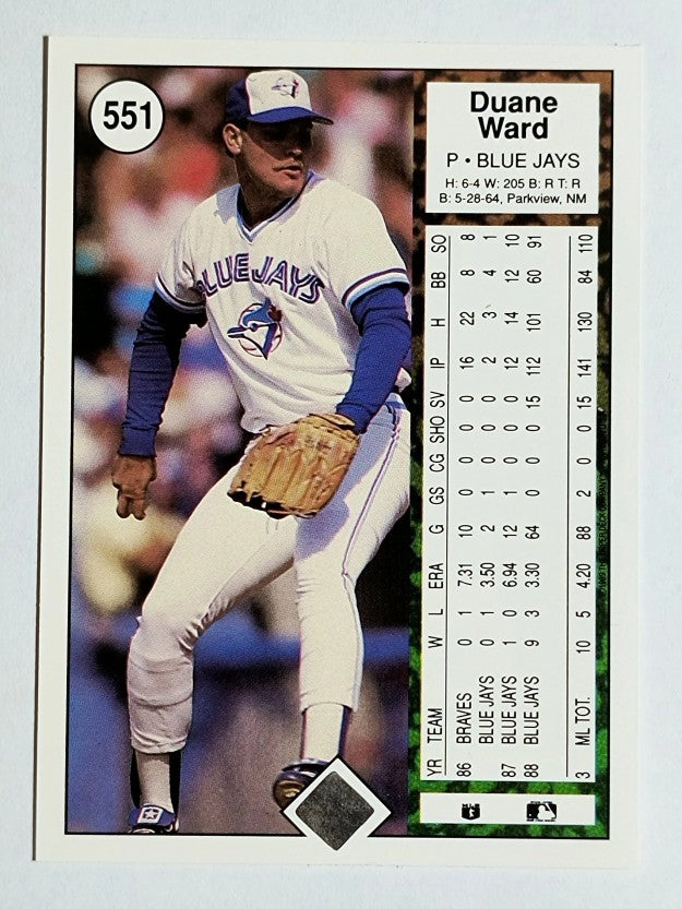 1989 Upper Deck #551 Duane Ward