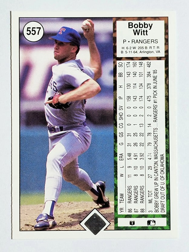 1989 Upper Deck #557 Bobby Witt