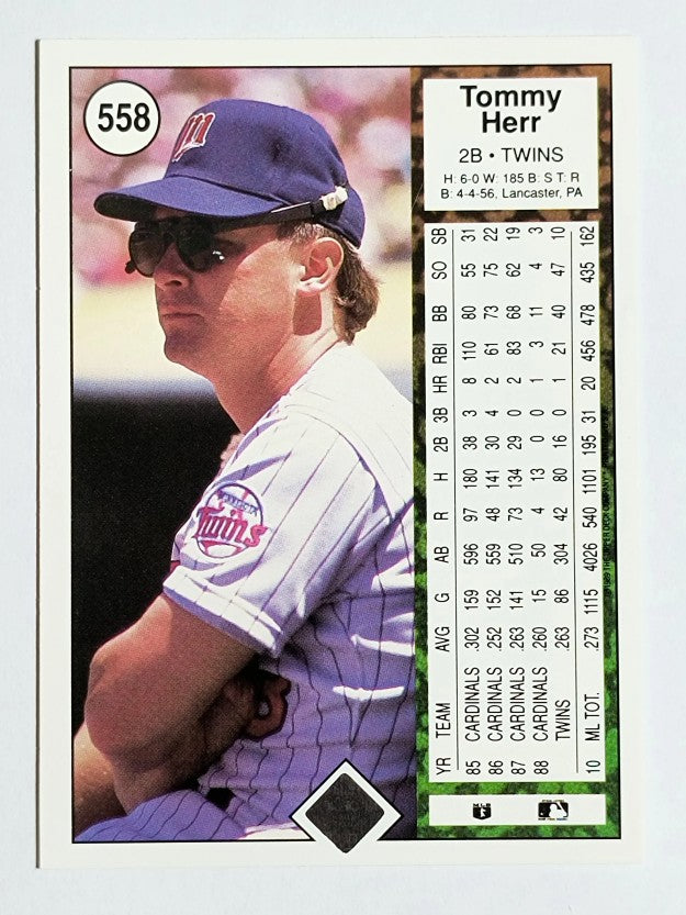 1989 Upper Deck #558 Tommy Herr