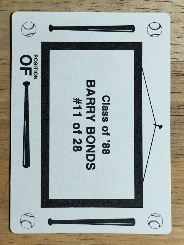 1988 Class of '88 #11 Barry Bonds