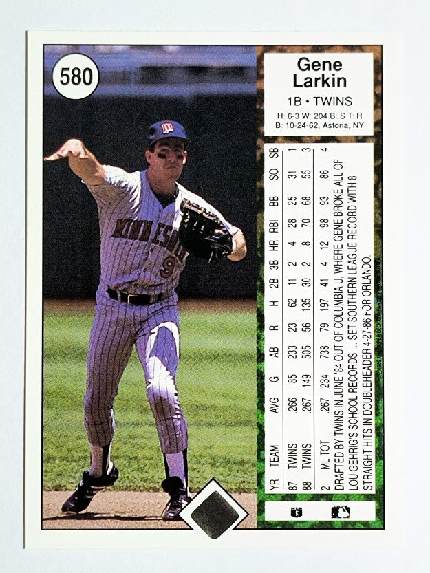 1989 Upper Deck #580 Gene Larkin