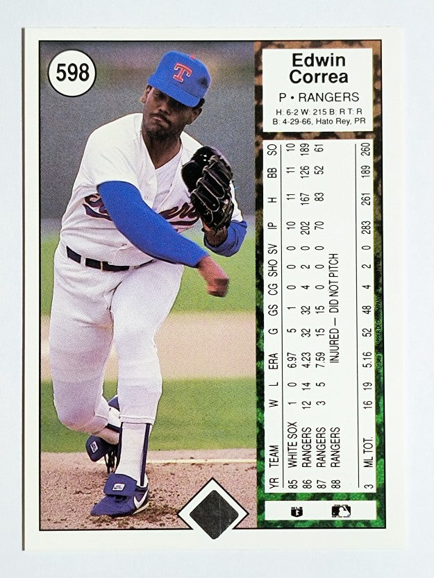 1989 Upper Deck #598 Edwin Correa