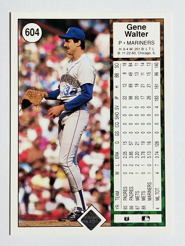 1989 Upper Deck #604 Gene Walter