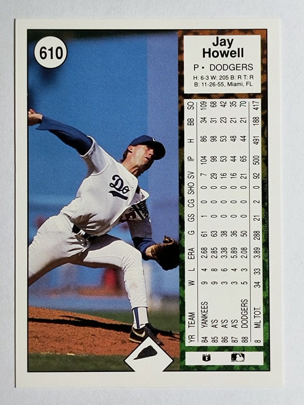1989 Upper Deck #610 Jay Howell