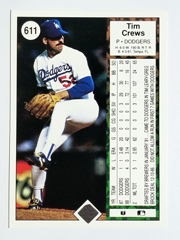 1989 Upper Deck #611 Tim Crews