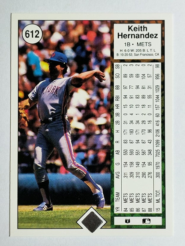1989 Upper Deck #612 Keith Hernandez