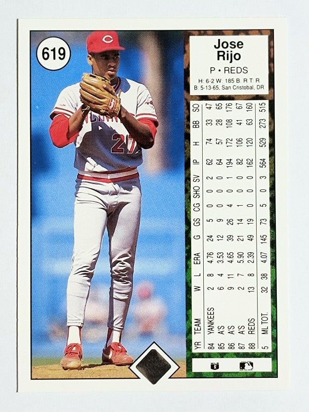 1989 Upper Deck #619 Jose Rijo