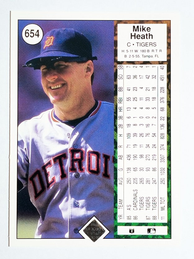 1989 Upper Deck #654 Mike Heath