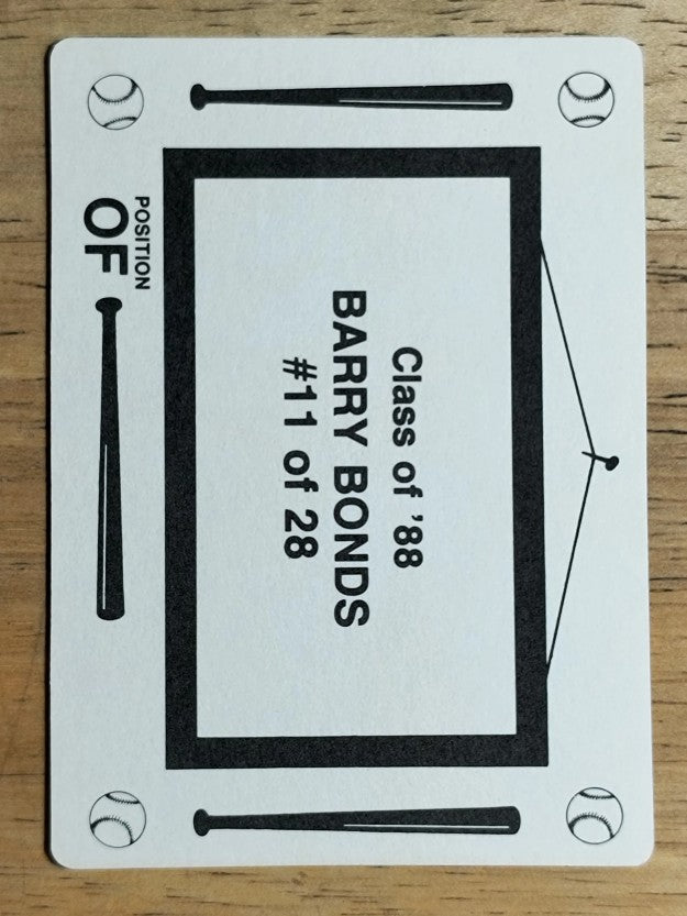 1988 Class of '88 #11 Barry Bonds