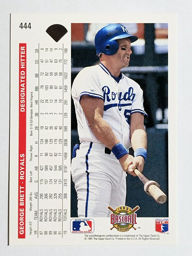 1992 Upper Deck #444 George Brett